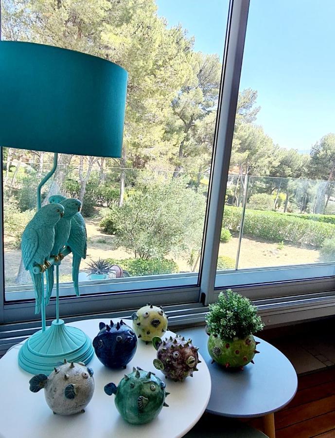 Superbe Appartement Dans Cadre D'Exception - Piscine, Plage Et Tennis Prive Bandol Luaran gambar